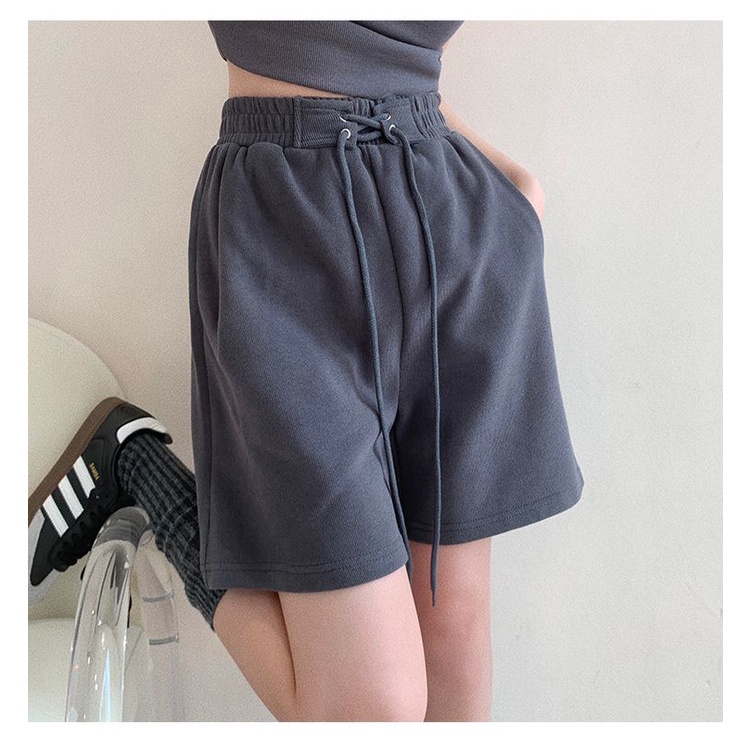 Quần ngắn SUXI ống rộng lưng cao thời trang mùa hè cho nữ