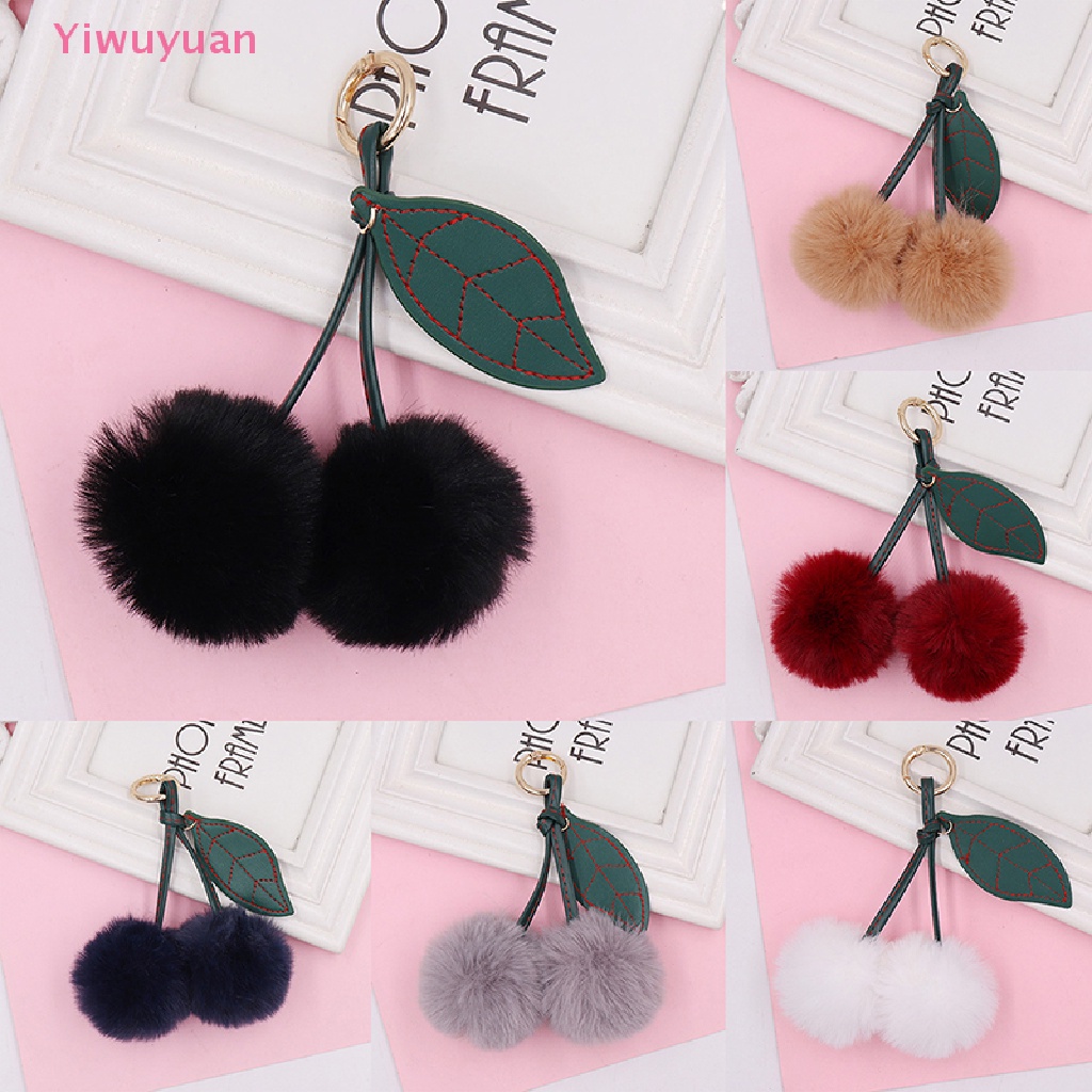 Móc Khóa Quả Cherry Nhồi Bông Dễ Thương Mới