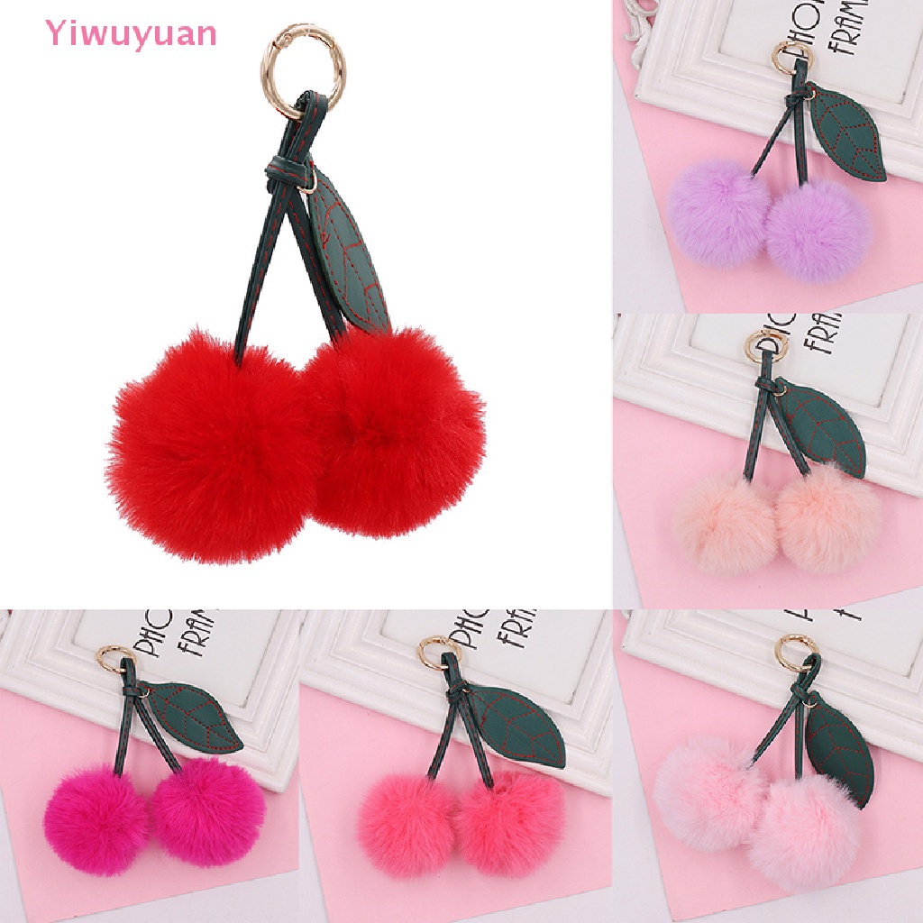 Móc Khóa Quả Cherry Nhồi Bông Dễ Thương Mới