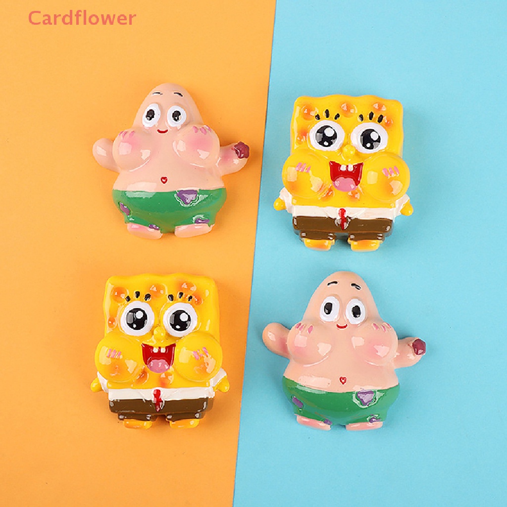 &lt; Cardflower &gt; Phụ Kiện Nam Châm Trang Trí Tủ Lạnh Hình Nhân Vật Hoạt Hình Mini Bằng Nhựa Resin