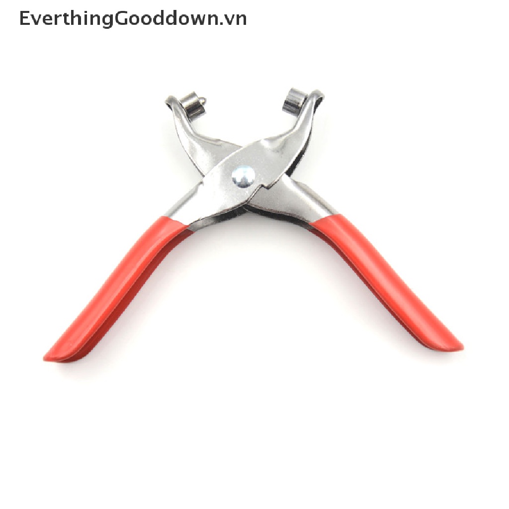 Everthinggooddown Set Kìm Bấm Lỗ Đinh Tán Kèm 20 Khoen Cho Giày Da Túi Xách