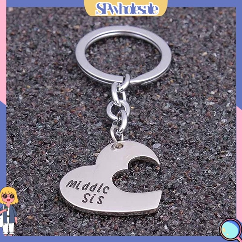 <SPwholesale> Bộ 3 Móc Khóa Tình Bạn Mặt Trái Tim