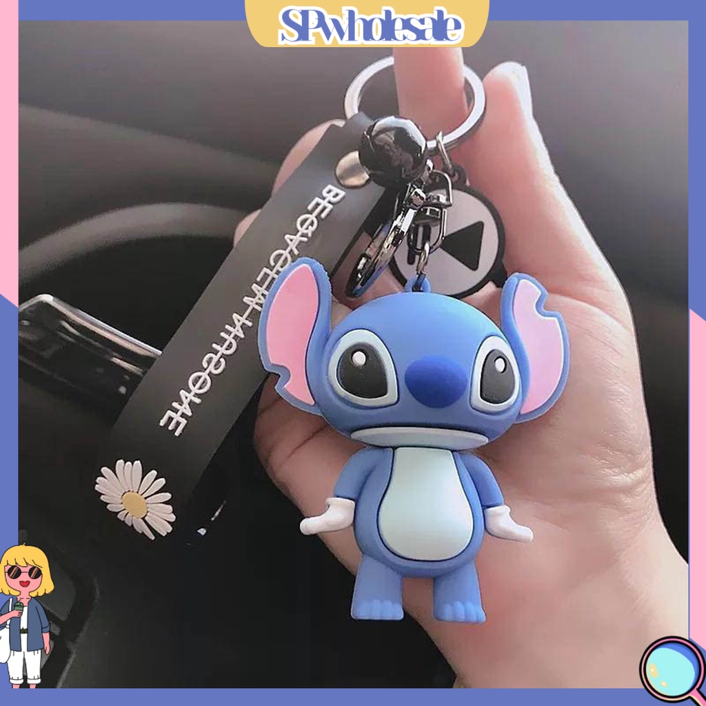 &lt;SPwholesale&gt; Móc Khóa Hình Nhân Vật Hoạt Hình Stitch Đáng Yêu