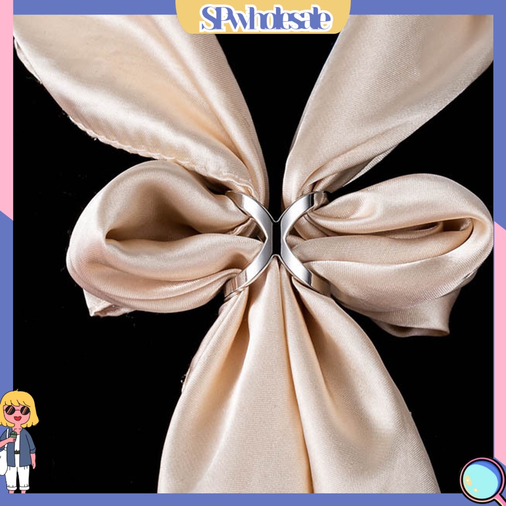 &lt;SPwholesale&gt; Ghim Cài Khăn Choàng Hình Thánh Giá Bằng Hợp Kim Thanh Lịch Cho Nữ