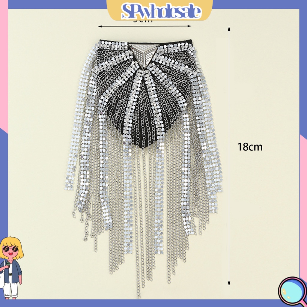 &lt;SPwholesale&gt; Bùa Hộ Mệnh Bằng Kim Loại Đính Đá Phối Tua Rua Đeo Vai Thanh Lịch Cho Nam Nữ