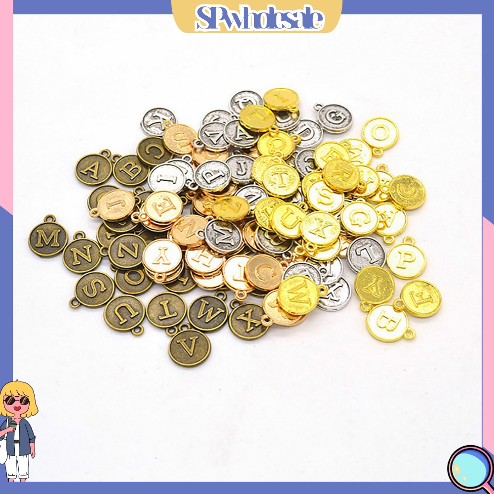 &lt;SPwholesale&gt; Bộ 26 Chữ Cái A-Z Làm Trang Sức