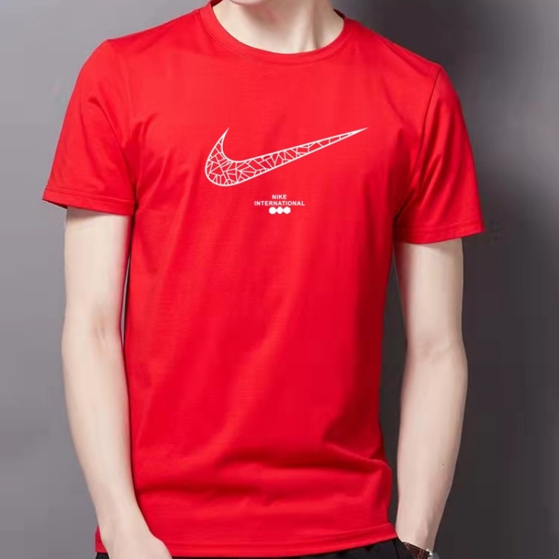 Áo Thun Thể Thao Nike 100% Chính Hãng Dáng Rộng Tay Ngắn In Logo Cá Tính Cho Nam
