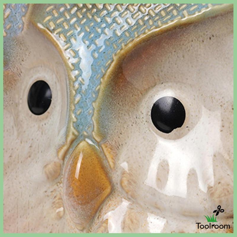 Chậu Hoa Hình Chim Cú Hoạt Hình Dùng Trang Trí Trong Nhà