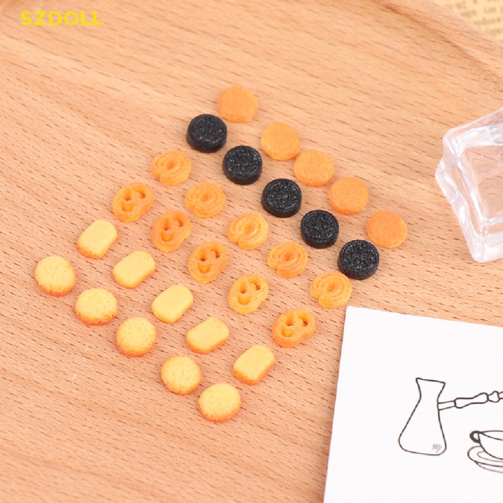 Set 10 Mô Hình Bánh Quy Trang Trí Nhà Búp Bê