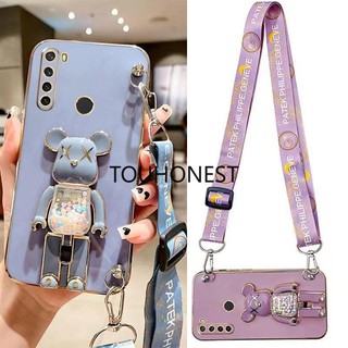 Ốp Điện Thoại Xiaomi Redmi Note 8T Case Redmi Note 5 Pro Ốp Lưng Redmi 11 Prime Ốp Lưng Redmi 7 Case Redmi K50 Pro K50 Ultra Case Redmi K40 Gaming Edition Case Silicone Anime Cute Kaws Bear Stand Cartoon Wrist Band Phone Case Casing Cover Cases TS
