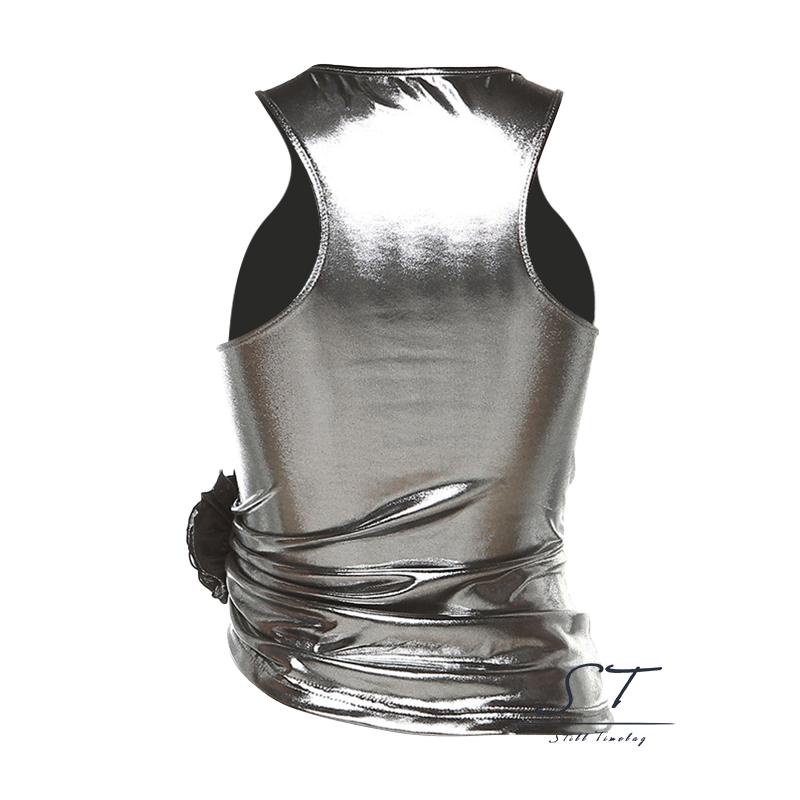 Áo Tank Top Không Tay In Họa Tiết Hoa 3D CY03 Thời Trang Cho Nữ