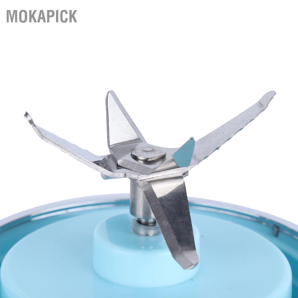 Cốc Xay Sinh Tố Cầm Tay 300ml Màu Xanh Dương Kích Thước Nhỏ Gọn Kèm Sạc USB Tiện Dụng Mang Theo Du Lịch