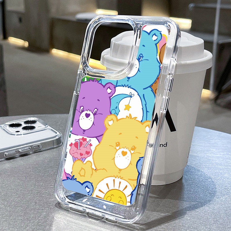 Ốp Điện Thoại TPU Mềm Chống Sốc Hình Gấu Cho iPhone 14 11 12 13 Pro X XR Xs Max 14 Plus