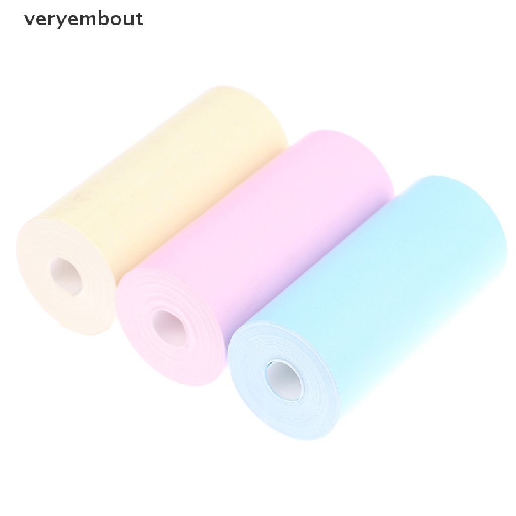 3 Cuộn Nhãn Dán Nhiệt Mini 57x25mm DIY Tiện Dụng