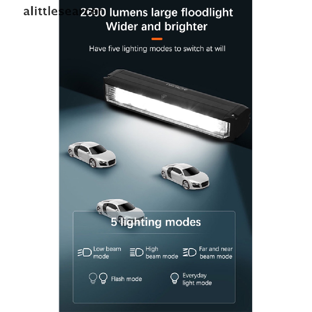 Đèn Pin 8000mAh 2600 Lumen Chống Nước Có Cổng Sạc USB Cho Xe Đạp Leo Núi