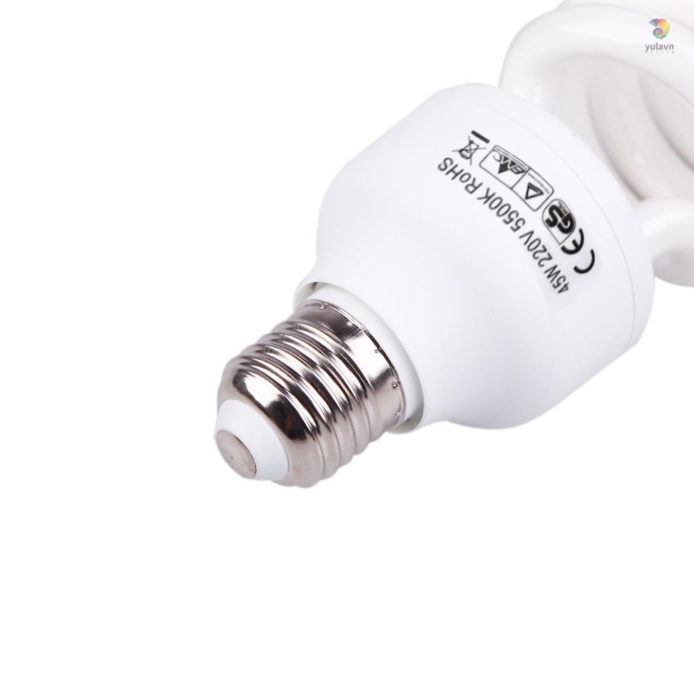 Bóng Đèn Led E27 220V 5500K 45W Hỗ Trợ Ánh Sáng Ban Ngày Dành Cho Studio Chụp Ảnh