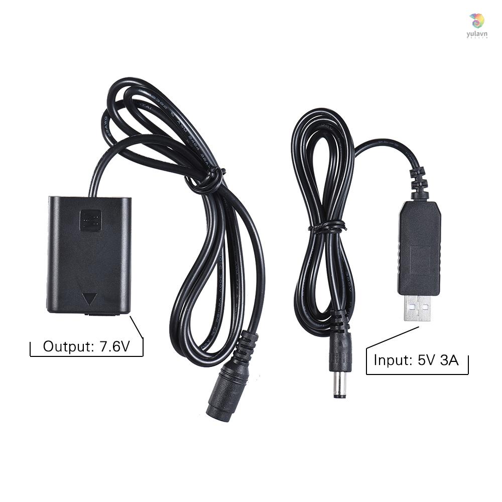 Dây Cáp Nguồn AC-PW20 Cho Andoer NP-FW50 + Pin 5V 3A AC-PW20 / NEX-3 / 5 / 6 / 7 Series A33 A37 A35 A555A7A7Ra7I A600 A30