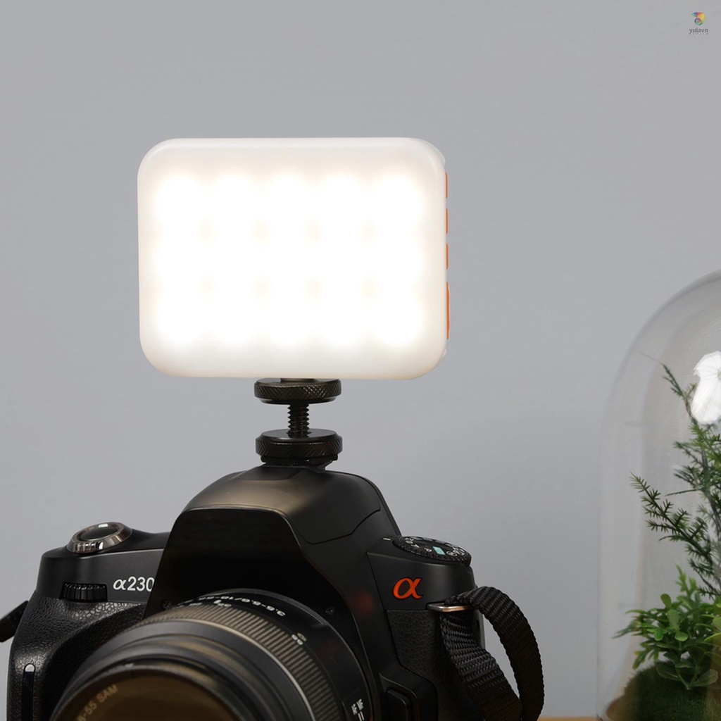 Đèn LED Trợ Sáng Đa Năng Andoer LY-01 RGB 3200K-6500K Tích Hợp Pin Đen