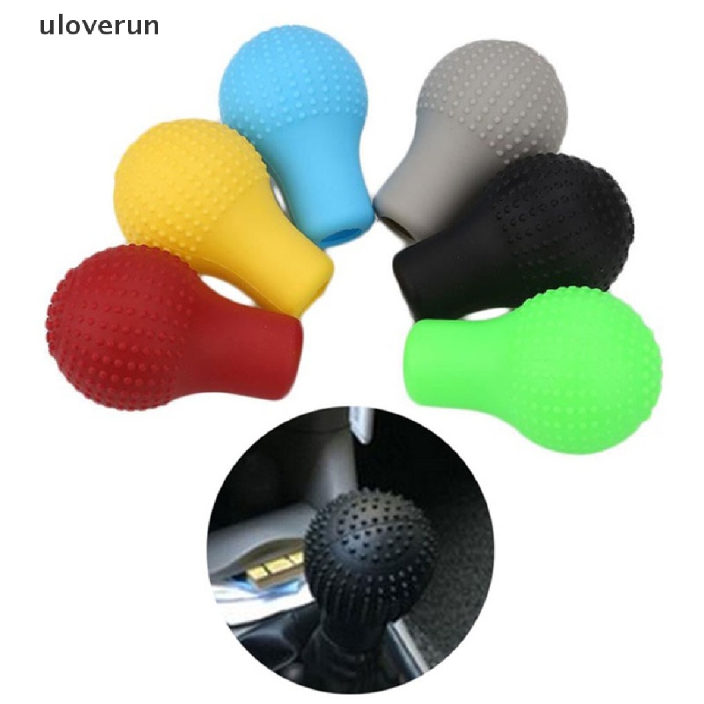 Uloverun Vỏ Bọc Núm Gạt Cần Số Xe Hơi Bằng Silicon Mềm Hình Tròn Thông Dụng