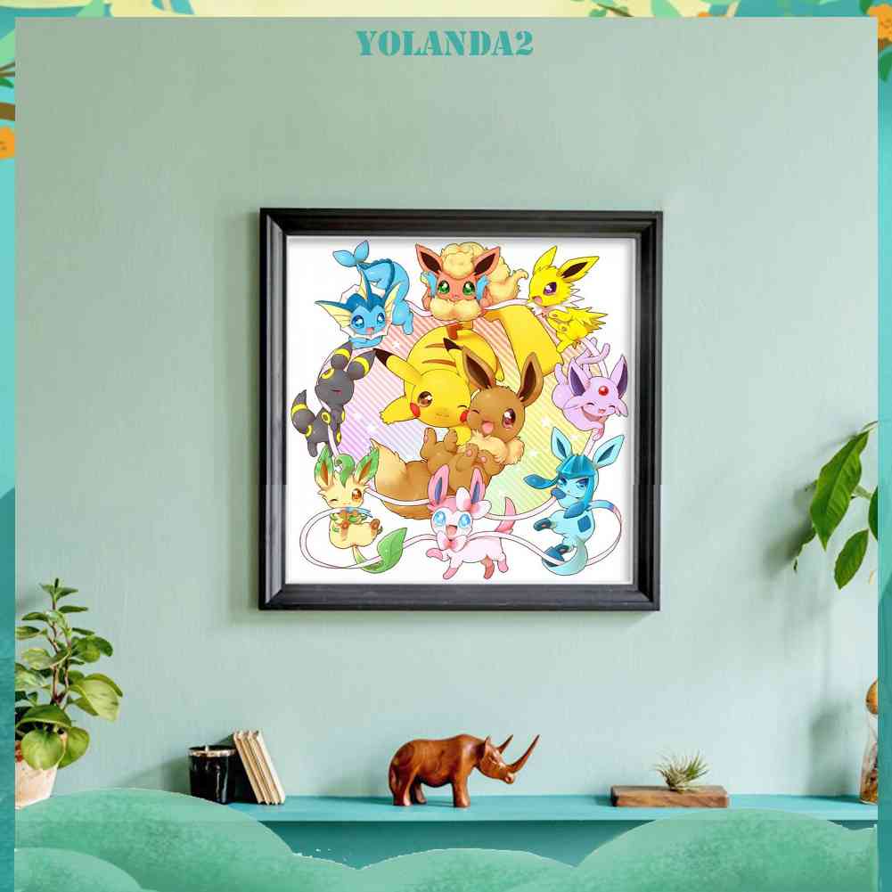 Toàn Bộ Bộ Tranh Thêu Chữ Thập 11CT Hình Pokemon