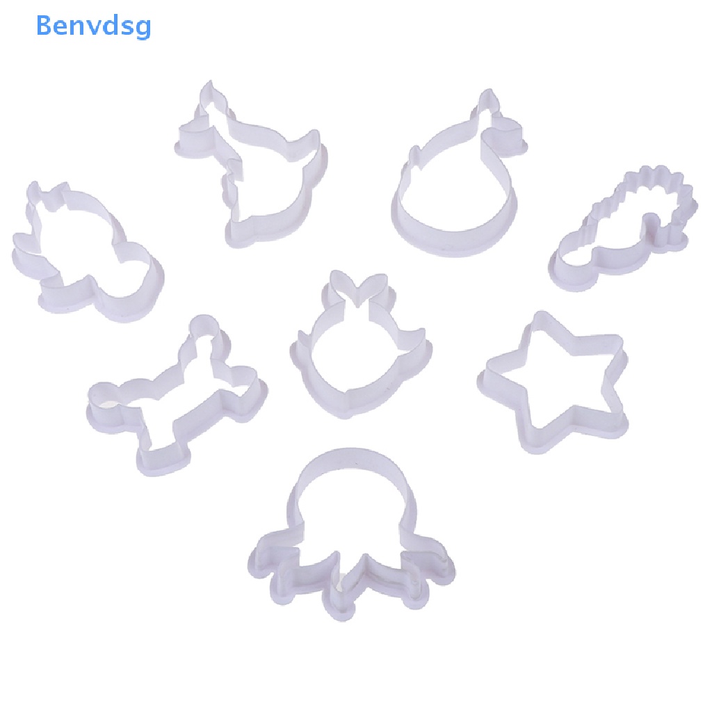 Bộ 8 Khuôn Cắt Bánh Quy Mini Hình Sinh Vật Biển