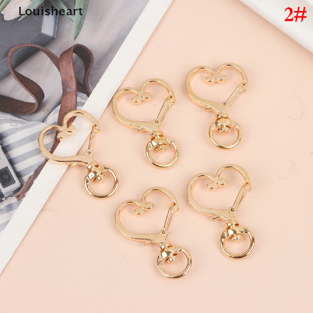 Bộ 5 Móc Khóa Hình Trái Tim Louisheart TFG