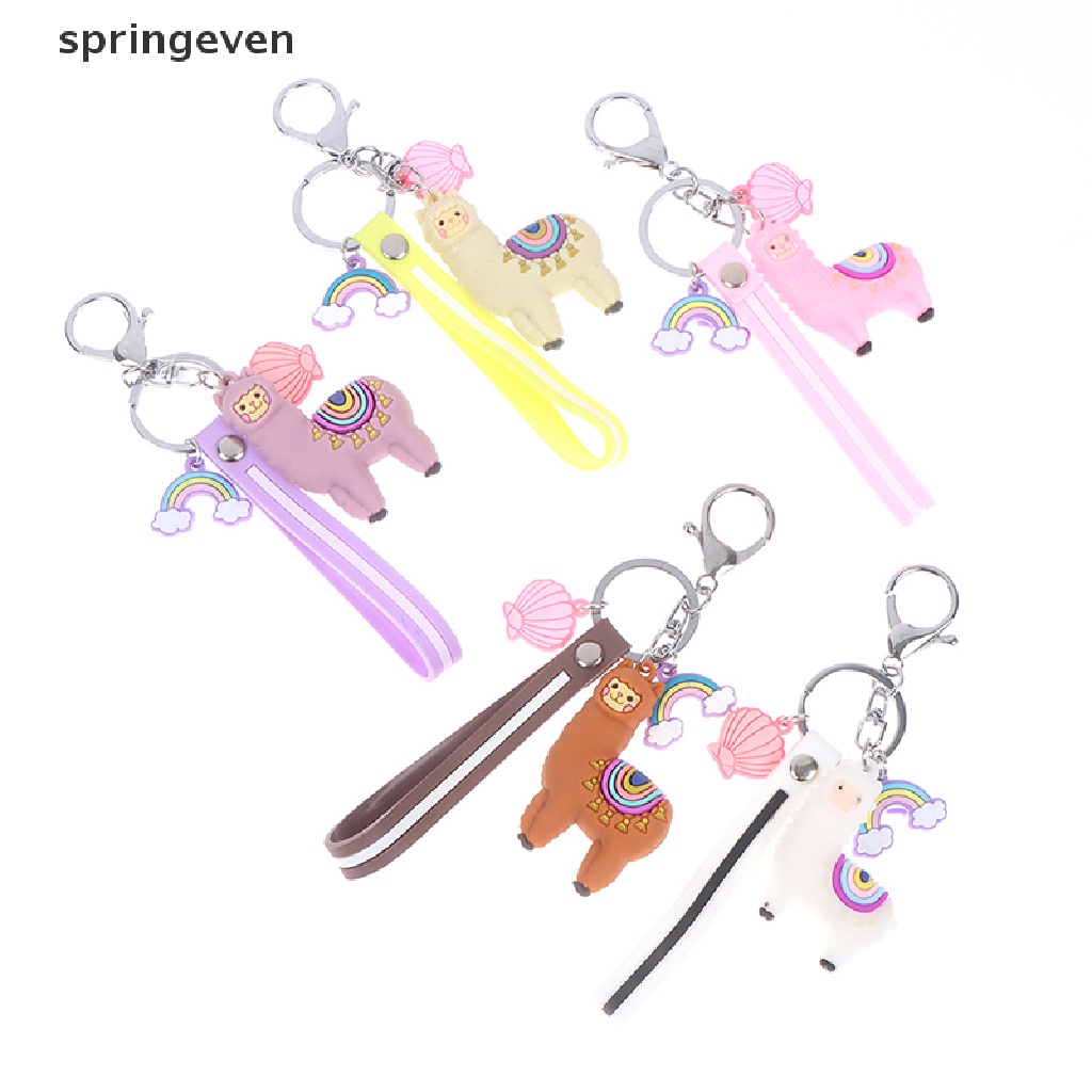 1 Móc Khóa Hình Lạc Đà Alpaca Hoạt Hình Dễ Thương