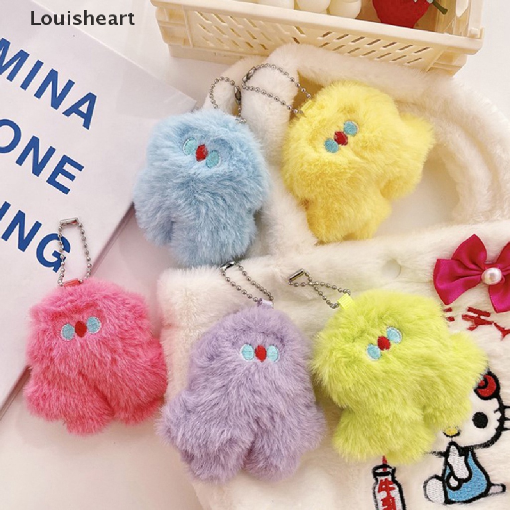 Louisheart Móc Chìa Khóa Hình Thỏ Nhồi Bông Mềm Mịn Dễ Thương