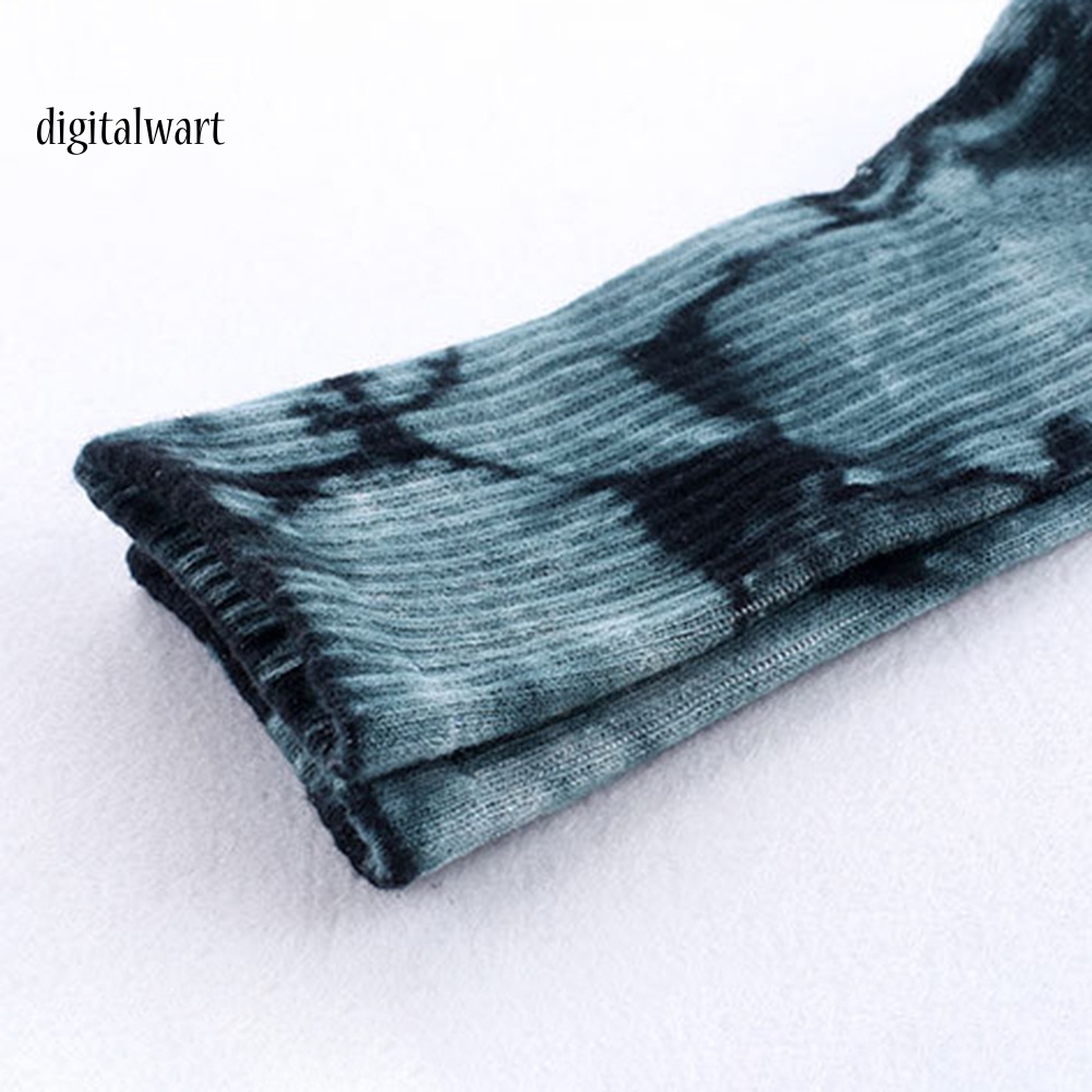 Kỹ Thuật Số| Đôi Vớ Cotton Màu Loang Thoáng Khí Thời Trang Cho Nam Nữ