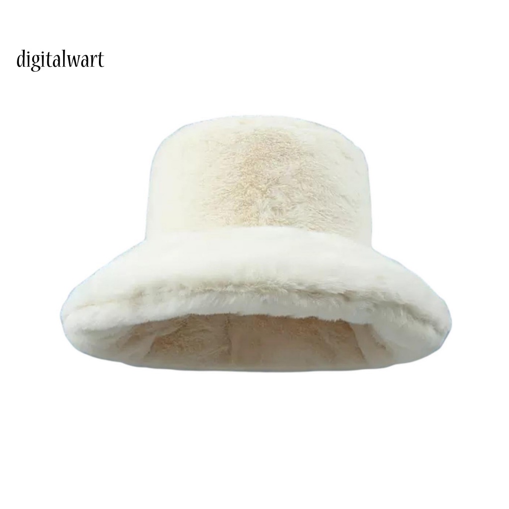 Kỹ Thuật Số| Mũ Ngư Dân Dày Dặn Màu Trơn Phủ Lông Mềm Mại Nhẹ Nhàng Giữ Ấm Mùa Đông Cho Nữ