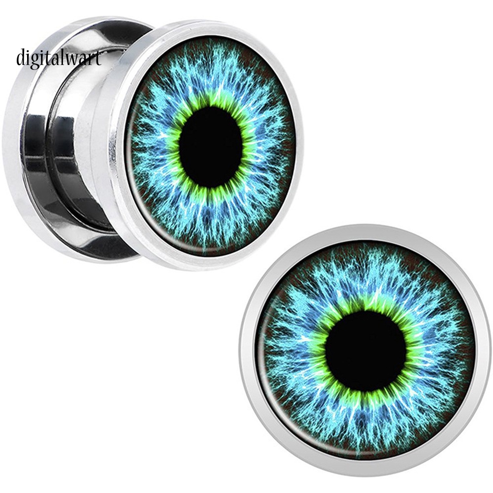 Kỹ Thuật Số| 1 Khuyên Nong Tai Hình Đôi Mắt Tráng Men