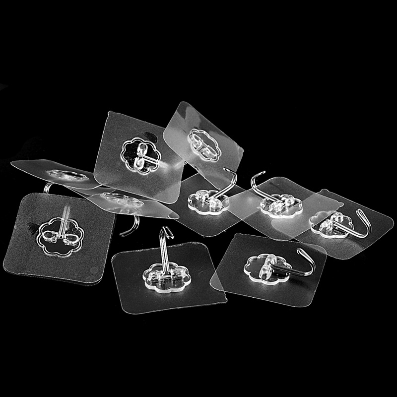 Bộ 10 Móc Treo Đồ Dán Tường Chịu Được Sức Nặng Không Trầy Chống Nước Chống Dầu Cho Nhà Bếp Phòng Tắm Phòng Ngủ Tủ Lạnh