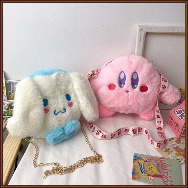 Túi Đeo Chéo Bằng Vải Bông Kiểu Hoạt Hình Dễ Thương Dành Cho Bé Gái