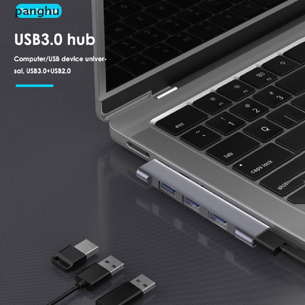 Bộ Chia Cổng USB 3.0 5Gbps Type-C Tốc Độ Cao 4 Trong 1 Cho Máy Tính