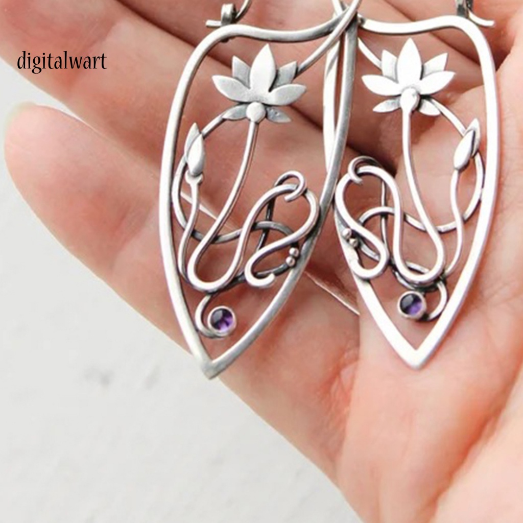 Kỹ Thuật Số| 1 Đôi Bông Tai Thiết Kế Rỗng Họa Tiết Hoa Tinh Tế Thời Trang Dự Tiệc Cưới Cho Nữ