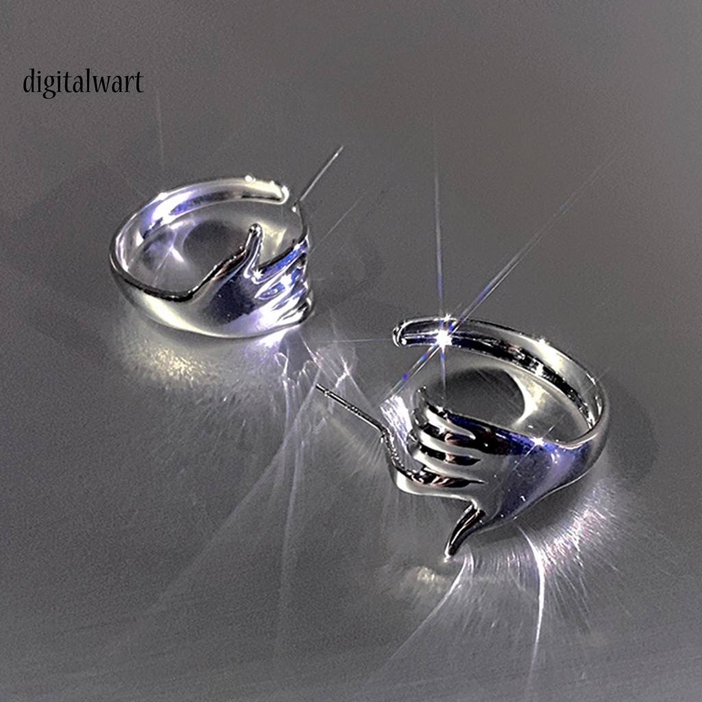 Kỹ Thuật Số| 1 Khuyên Tai Hình Bàn Tay Mạ Điện Phong Cách Hip Hop Unisex