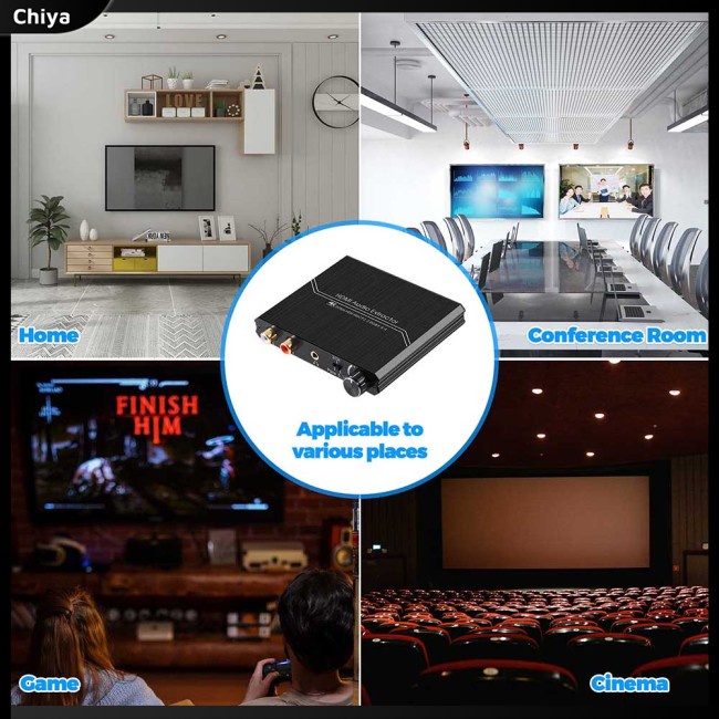 Bộ Chia Âm Thanh Hdmi-compatible 2.0 Hỗ Trợ R / l Điều Khiển Âm Lượng 4k / 60hz Yuv