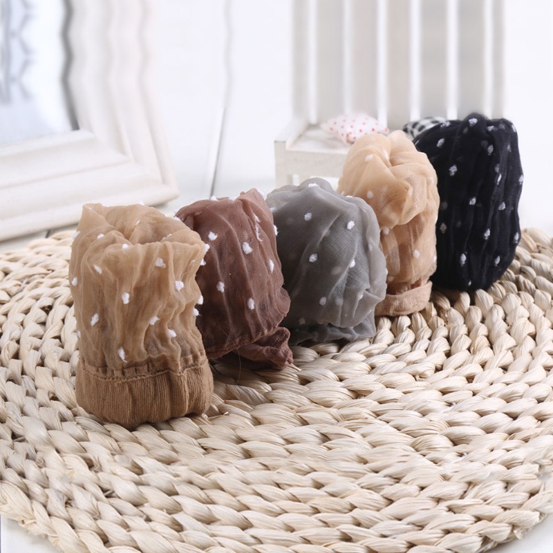 Vớ Lụa Pha Lê Mỏng Trong Suốt Ngắn Tới Mắt Cá Chân / Chống Trượt Thấm Hút Mồ Hôi Cho Nữ