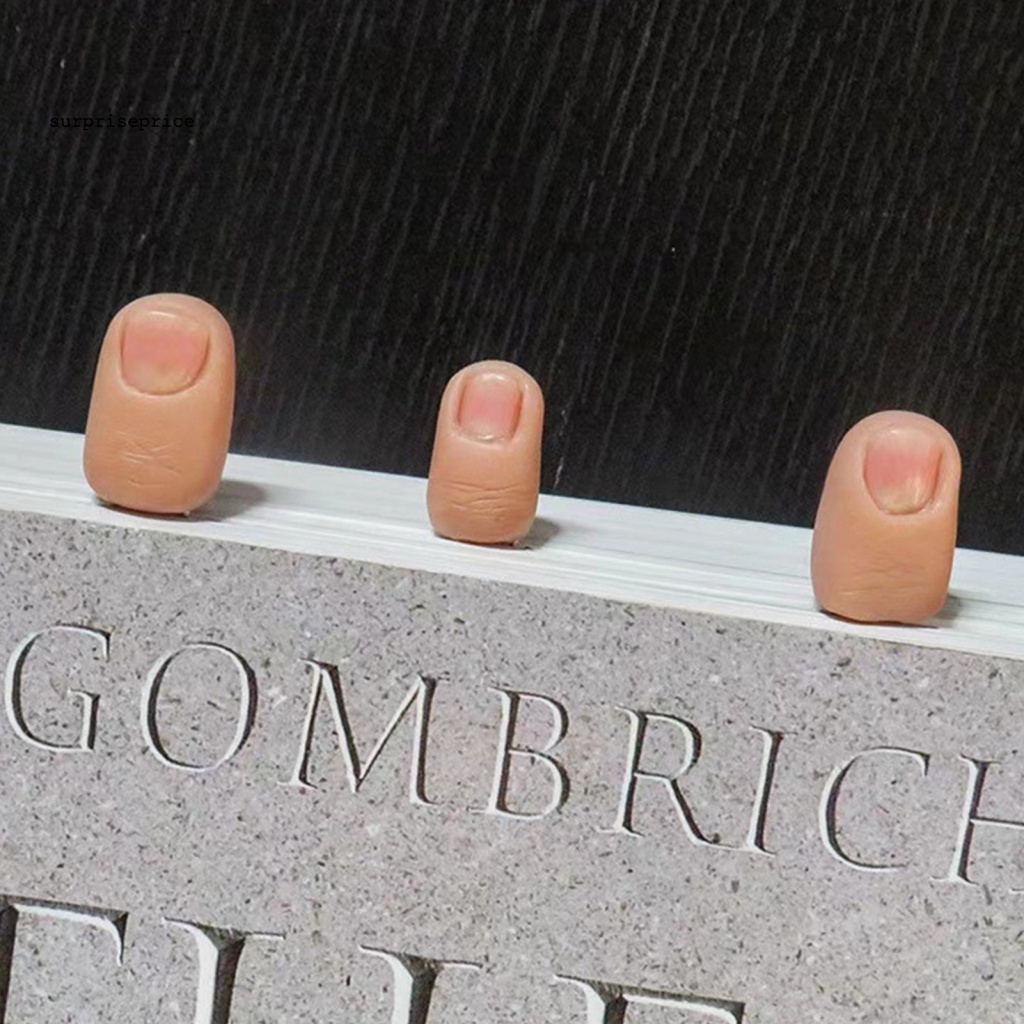 Set 3 Kẹp Đánh Dấu Trang Sách Hình Ngón Tay Đáng Sợ Phong Cách Halloween