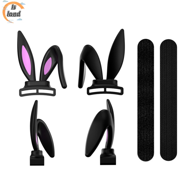 Phụ Kiện Trang Trí Tai Nghe Bằng Silicon Hình Tai Thỏ Dễ Thương