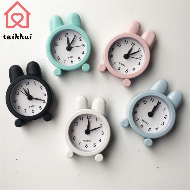 Đồng Hồ Báo Thức Mini Hình Thỏ Dễ Thương Cho Bé