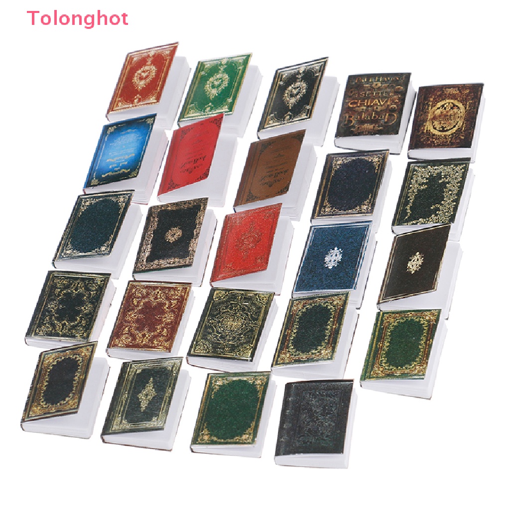 Bộ 3 Cuốn Sách Mini Tỷ Lệ 1: 12 Dùng Trang Trí Nhà Búp Bê