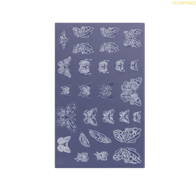 Khuôn Silicone Tạo Hình Bướm 3D Trang Trí Móng Nghệ Thuật