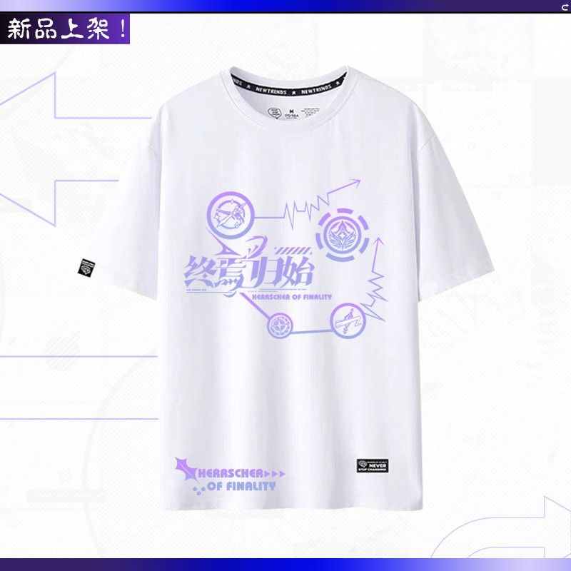 Áo Thun Tay Ngắn Cổ Tròn In Hình Game Honkai Va Chạm 3D Thời Trang Mùa Hè Cho Nam Và Nữ