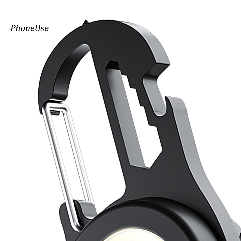 Pu 1 Bộ Đèn Pin Mini 4 Chế Độ Kèm Móc Khóa Và Cáp Sạc USB Tiện Dụng