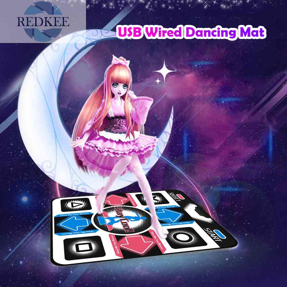 Thảm Nhảy Có Dây USB Chống Trượt In Hình Bàn Chân HD