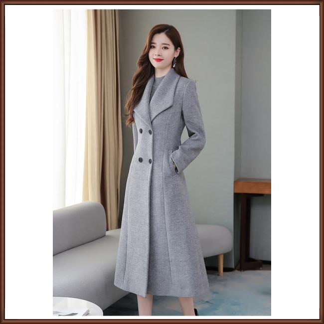 Áo Khoác Dày Dáng Dài Cỡ Lớn Màu Sắc Thời Trang Cho Nữ