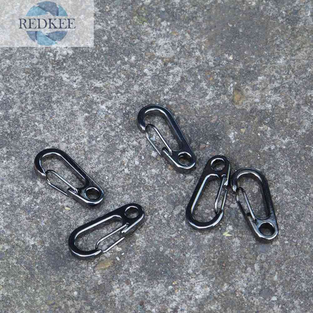 Bộ 5 Móc Khóa Hợp Kim Mini Hình Chữ D Màu Sắc Ngẫu Nhiên