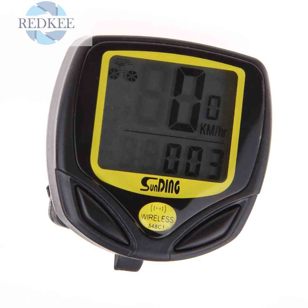 Đồng Hồ Đo Tốc Độ Không Dây Màn Hình LCD Chống Thấm Nước Cho Xe Đạp
