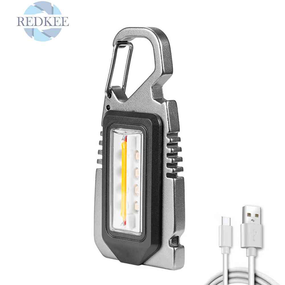 Móc Khóa Đèn Pin LED COB 500lm Chống Nước